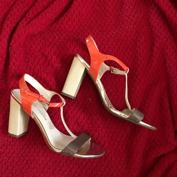 Franco Sarto Shoes - Franco Sarto color block heel size 7.5. Excellent!